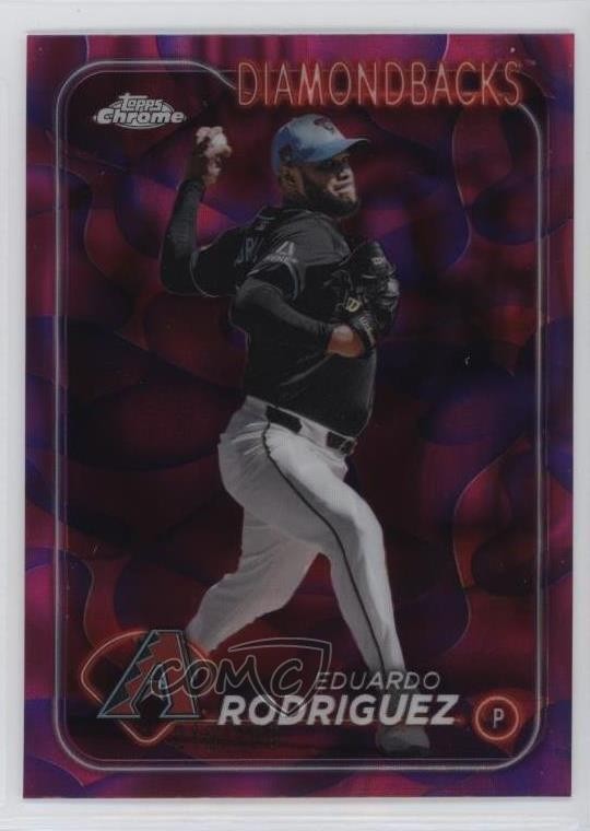 2024 Chrome Update Magenta & Purple Lava Lamp Refractor Eduardo Rodriguez 0v82