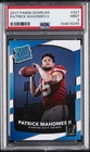 2017 PANINI DONRUSS #327 PATRICK MAHOMES II ROOKIE RC PSA 9