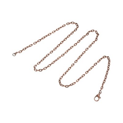 20er-Pack 20 Zoll Halskettenketten Bulk 3,2mm rot verkupferte Kabelketten