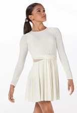 Dance Costume Weissman 14348 Medium Child Ivory Contemporary Lyrical White Dress