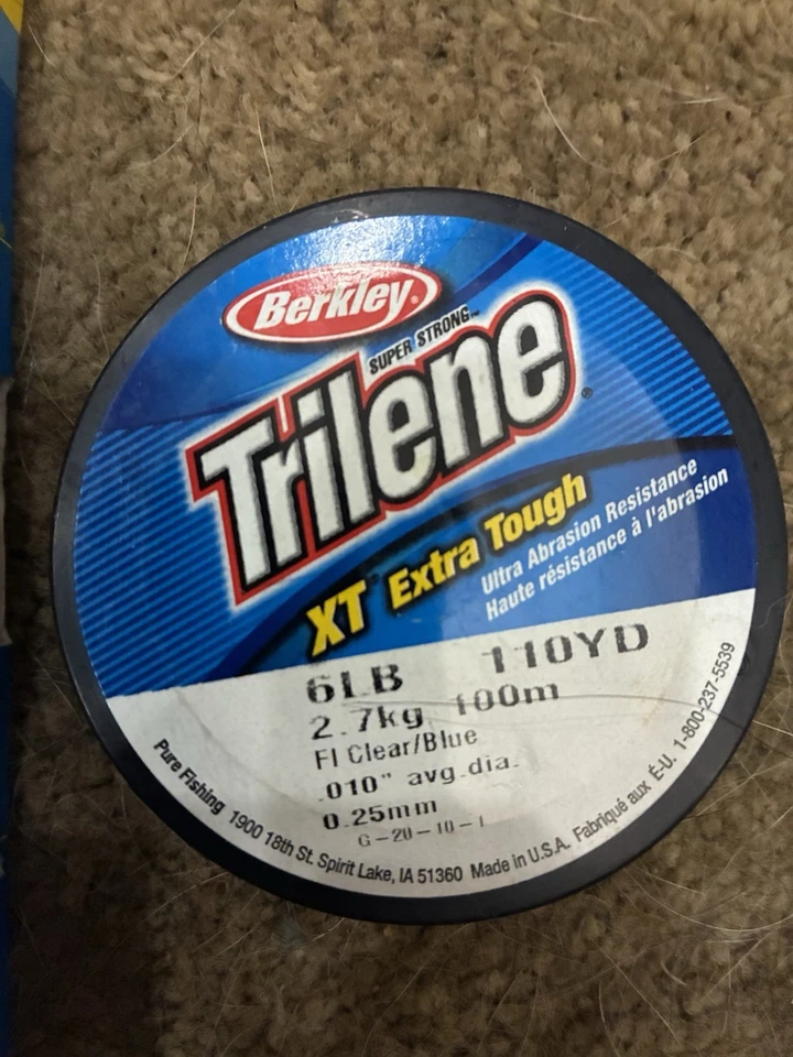 Two Packages Berkley Trilene XT Extra Tough Fishing Line. 6lb & 12 lb - Image 3 of 3
