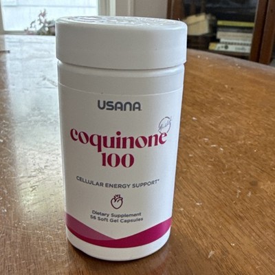 USANA CoQuinone 100 CoQ10 100mg 56 Softgels Exp 08/2026