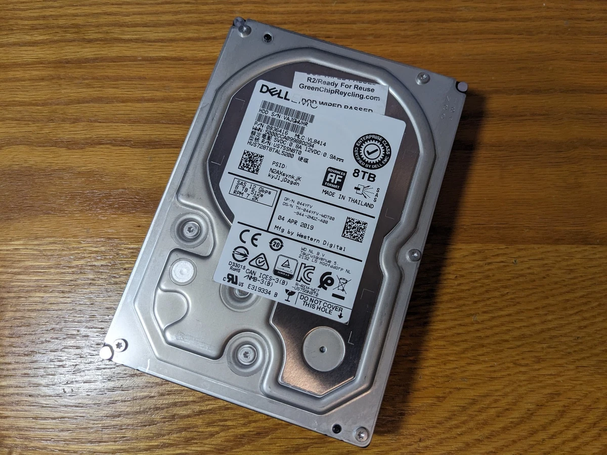 Western Digital Internal Hard Disk Drives 8 TB Storage Capacity