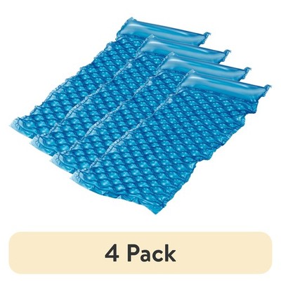 (4 pack) Bluescape Blue Neon Comfort Inflatable Water Mat, Pool Float, Age 14 & 