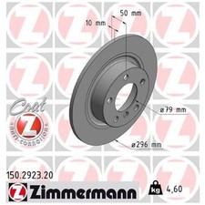 2x Bremsscheibe hinten für Mini R60 R61 | 26212494