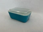 Vintage Pyrex Refrigerator Dish With Lid * Blue 502-b * Excellent Condition