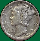 1920-S Mercury Dime Extremely Fine XF Coin #35722