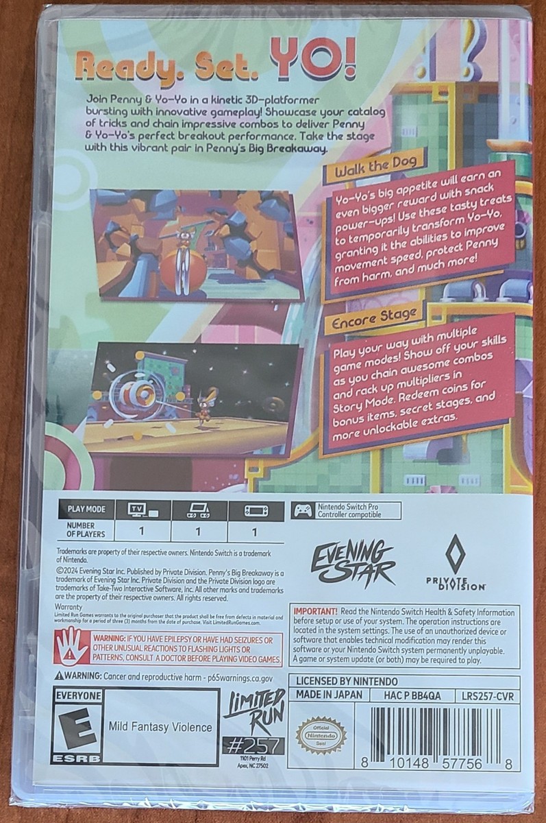 Penny's Big Breakaway - Deluxe Edition (Nintendo Switch) - Neuf Sous Cello - USA