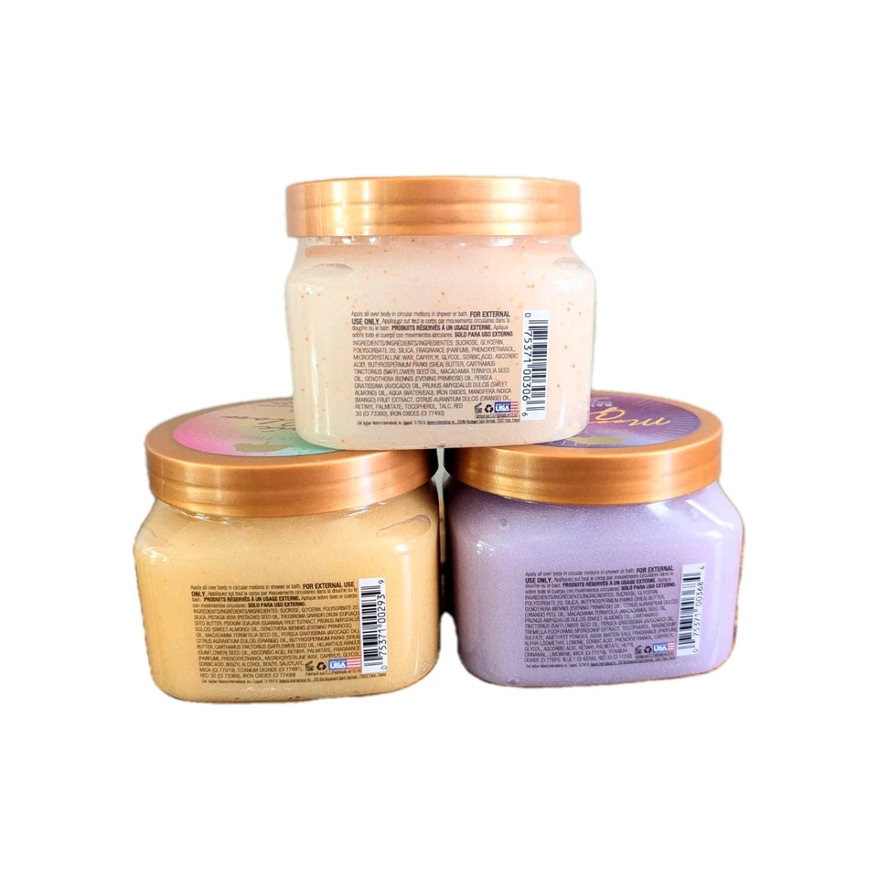 Lot Of 3 Tree Hut Mango Tropical Moonlight Glow Shea Sugar Body Scrub 18 Oz NEW - Image 2 of 4