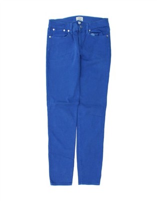 J. CREW Damen Lookout Skinny Freizeit Hose W26 L29 Blau Baumwolle DD51