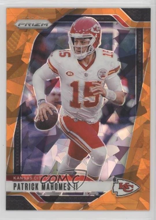 2024 Panini Prizm Orange Ice Prizm Patrick Mahomes II #138 15ty