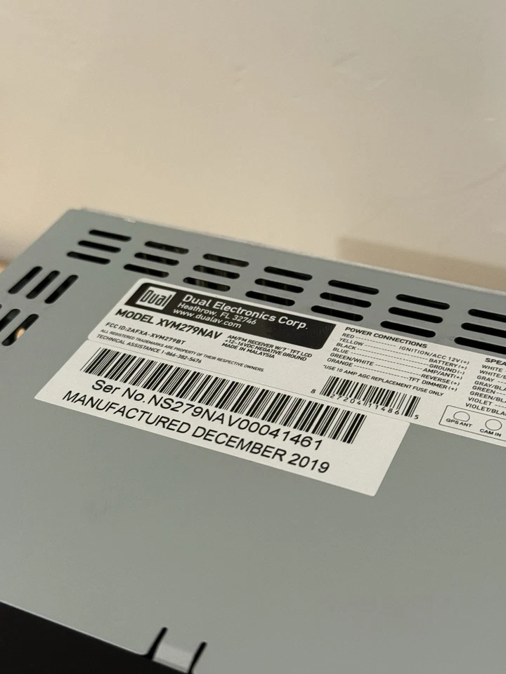 Dual XVM279NAV 7" LCD Navigation ready Media Receiver AM/FM Car Radio tuner 2DIN - Image 2 of 3