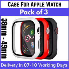 For Apple Watch Case Series iWatch 4 5 6 7 8 9 10 11 GlassScreen Protector Cover