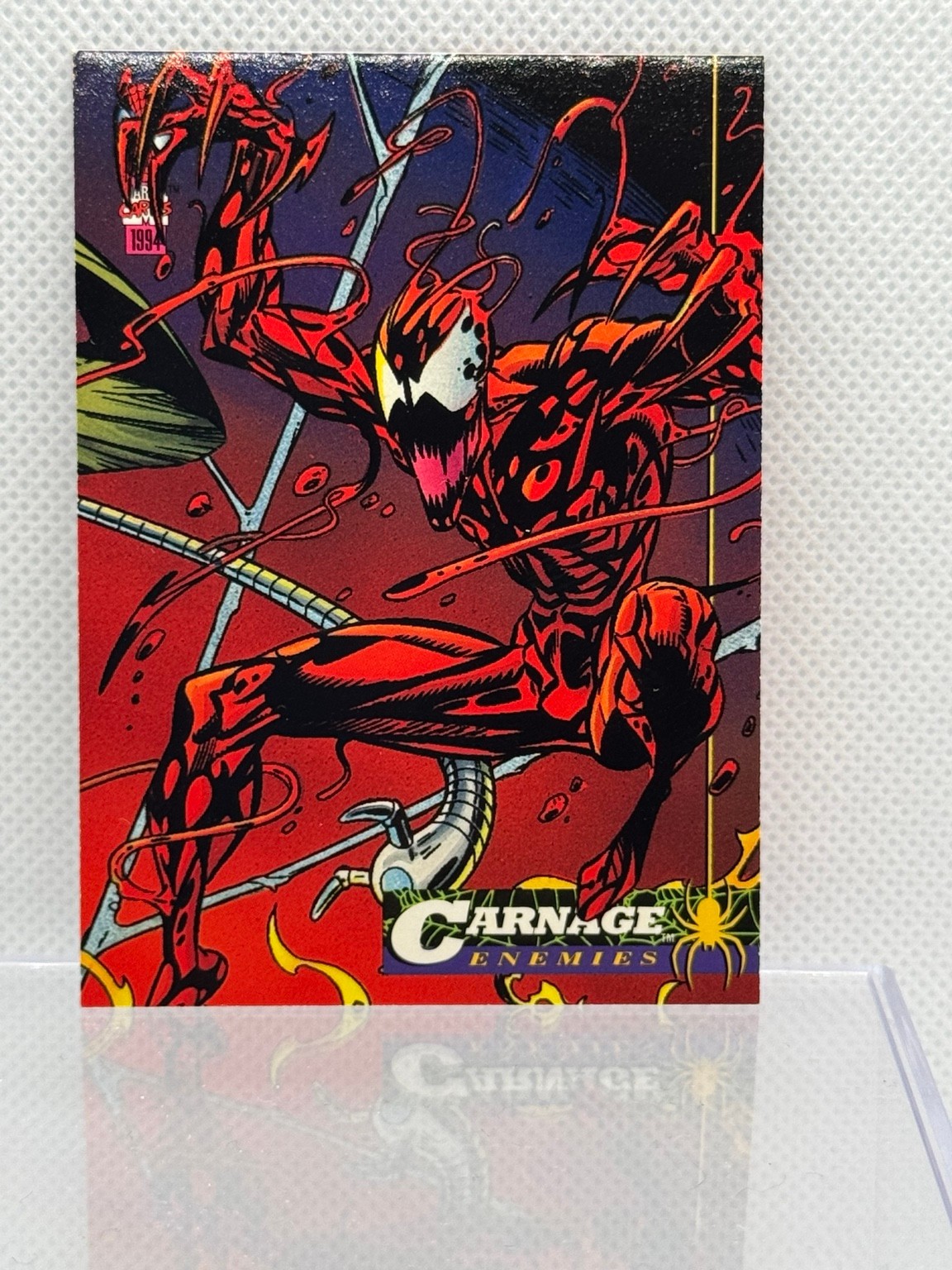 Carnage #66 Marvel 1994 Fleer Amazing Spider-Man trading card — raw and PSA graded price guide