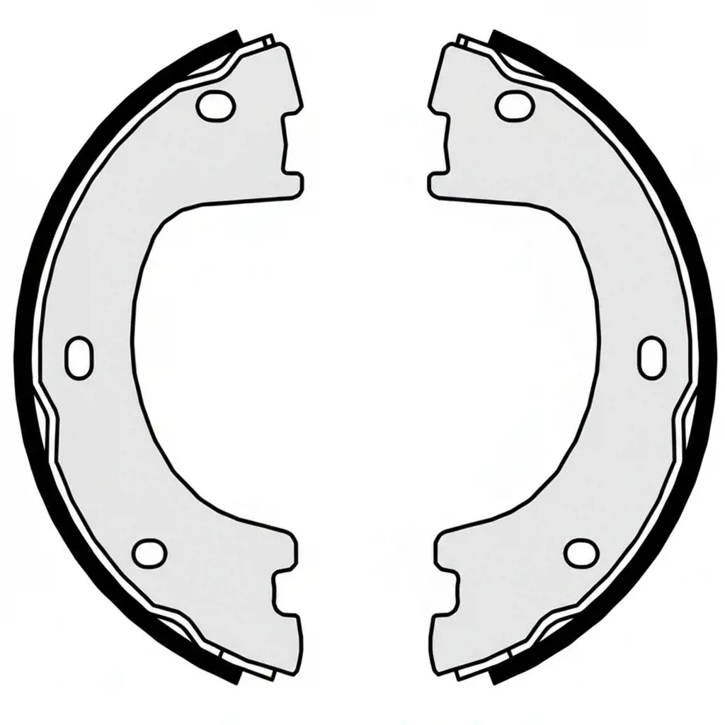 Für SAMKO 81056 Brake Shoe Set, Parking Brake - Bild 4