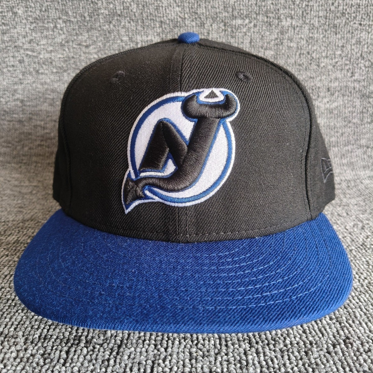New Era New Jersey Devils 59FIFTY Fitted Hat Black Blue 7 1 4 NHL