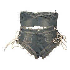 Jean 2 Piece Short set