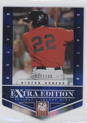 2012 Elite Extra Edition Status Blue Die-Cut 31/100 Stefen Romero #178 0f6