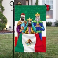 Three Kings Mexico Mexican Flag Graden Flag