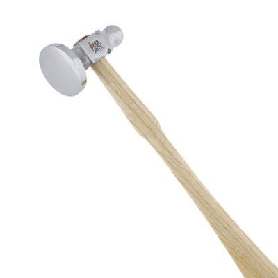 The Beadsmith Two-Sided Chasing Hammer - 10.75 14 & 32mm Faces, Nickel,silver 
