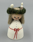 Vintage Saint ST LUCIA Sweden CHRISTMAS Wood Figure Swedish Folk Art