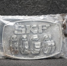 XD21103 NOS VINTAGE 1970s  SKF  BEARINGS  SEALS COMPANY BRASS BELT BUCKLE