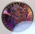 1886-P Morgan silver Dollar MS67 PL Fantastic Toning