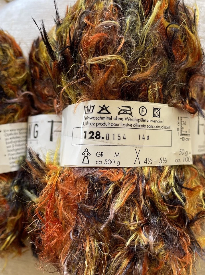 Lot of 4, Lang&Co Yarns FOX  Yarn, Polyamide, 50gm/100col#0154, Multicolor - Image 2 of 2