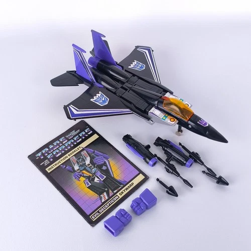Transformers Skywarp Complete G1 Vintage Decepticon Jet With Instructions