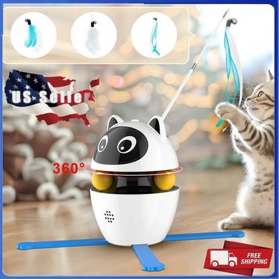 4-in-1 Automatic Cat Toys Interactive Pet Toys for Indoor ,USB Interactive Toys