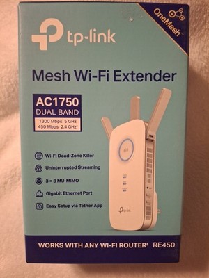 TP-LINK AC1750 Wi-Fi Dual Band Range Extender - RE450