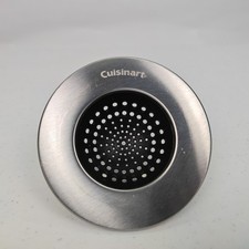 Cuisinart Sink Strainer Stainless Steel Chrome Food Catcher Drain Trap Basket