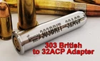 303 British to 32ACP Rifle Adapter - Chamber Reducer  - Free Case & Ship!