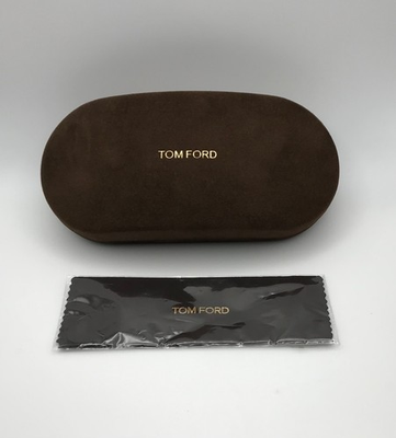 #ad New Authentic Tom Ford Large Unisex Brown Velvet Clamshell Hard Case $19.99