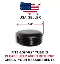 3/4 INCH ROUND TUBING PLUG/END CAP 3/4" QUANTITY 8