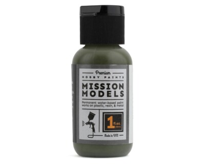 Mission Models MIOMMP-172 Acrylic Model Paint, 1oz Bottle, Olive Drab / Dark