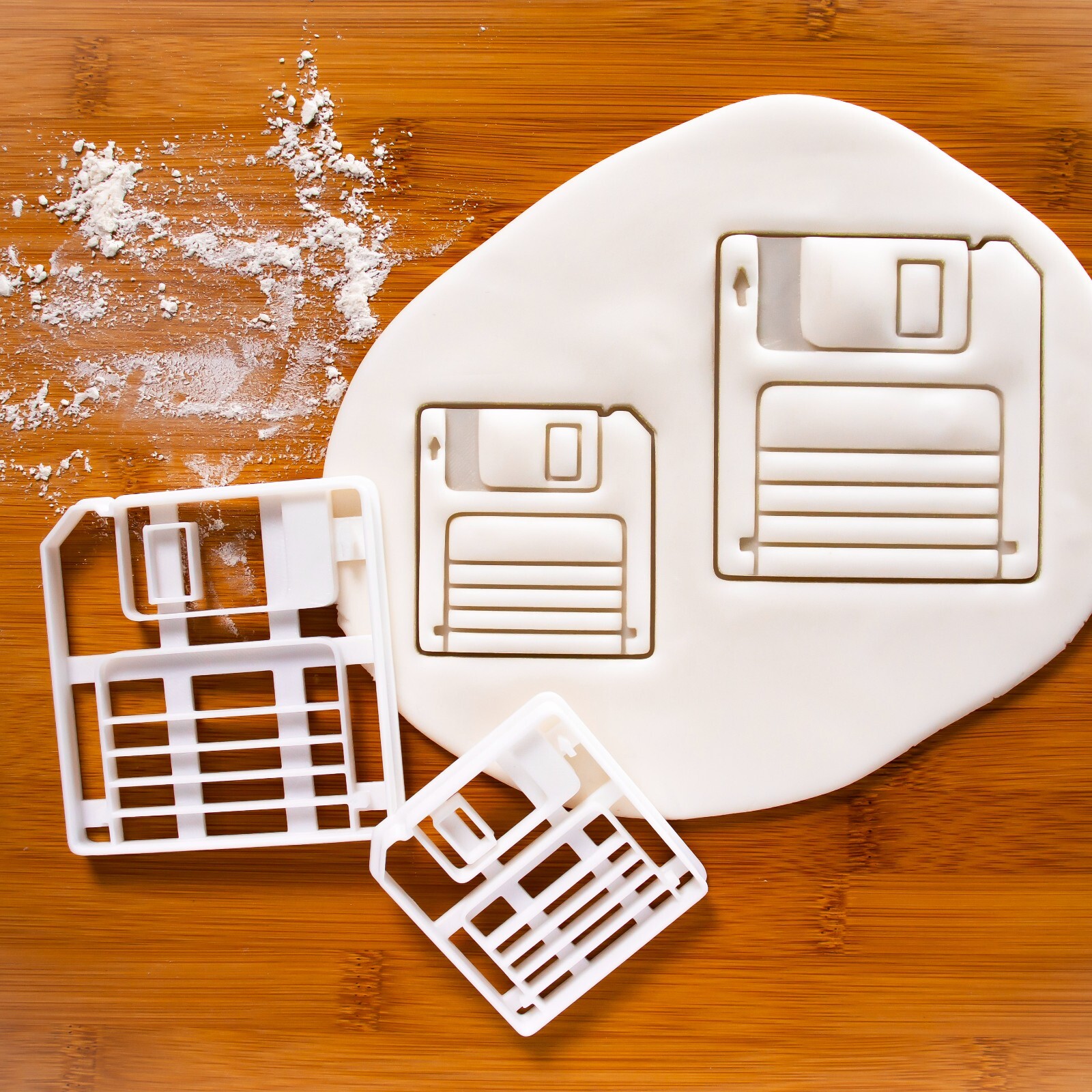 Floppy Disk Cookie Cutters Set - retro technology 80s 90s computer old school-image