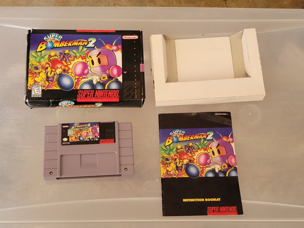 Super Bomberman 2 (Super Nintendo Entertainment System) SNES COMPLETE IN  BOX CIB