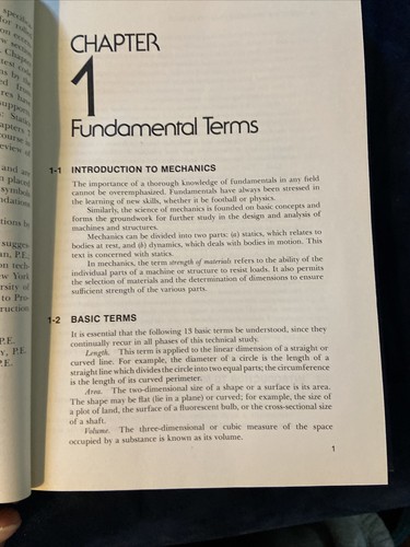 Statics & Strength of Materials 3rd Ed. By Milton Bassin Stanley Brodsky 1979 HC - Foto 9 di 15