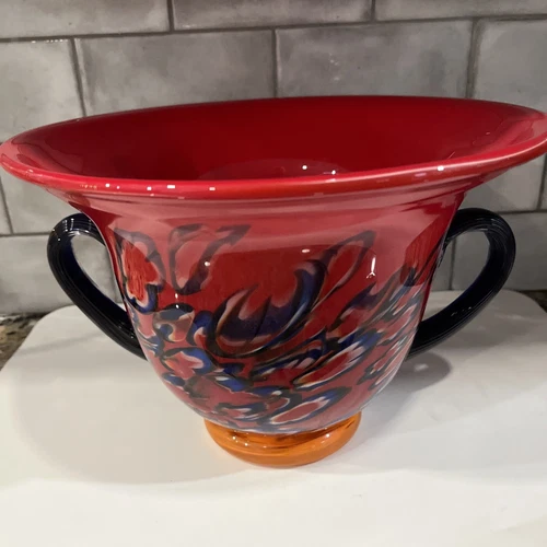 Vintage Murano Stunning Art Glass 10 1/2" Center Bowl Italy