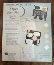 Creative Memories Collection ELEGANT PAPER PACK 10 sheets 5 Colors 10x12 NEW