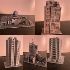  Eyepop Designs 5 Buildings 1/450 Scale works with NECA Sh Monsterarts 