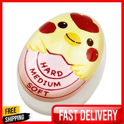 Color Changing Boiled Egg Timer Kitchen Cooking Yummy Alarm Tool (Pink)
