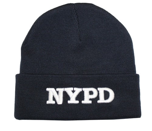 NYPD Cappello Invernale New York Police Department Navy \u0026 Bianco Taglia  Unica | eBay