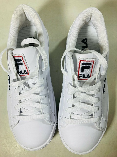 fila platform white sneakers