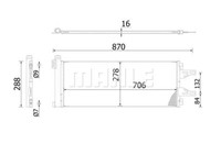 Mahle Ac 368 000S Kondensator, Klimaanlage FüR CitroËN, Fiat, Peugeot