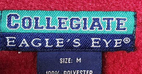 Vintage Collegiate Eagles Eye University of Alabama Medium 1/4 Zip Pull Over Fleece - Bild 3 von 14