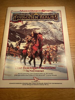 FR5 The Savage Frontier AD&D TSR Original 1988 forgotten realms module