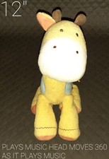 Carter's 11" Musical Giraffe Wind Up BRAHMS LULLABY Stuffed Plush Toy Doll