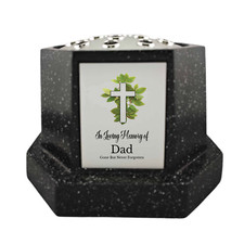 In Loving Memory Of Memorial Rose Bowl diseño cruz negro/plateado (impreso en UV)